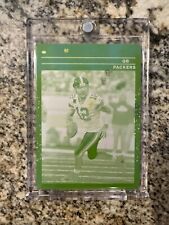 2020 AARON RODGERS DONRUSS FOOTBALL YELLOW PRINTING PLATE #1/1  PLATES PATCHES