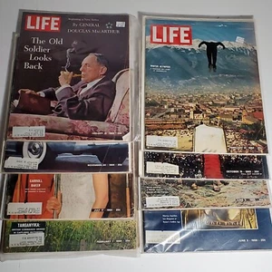Vintage Life Magazine Lot of 8 Ads History Fashion Political 1964-1966 - Picture 1 of 3