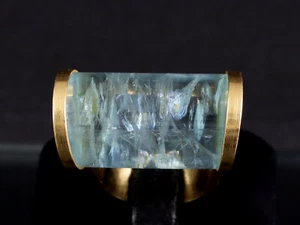 Großer Aquamarin Ring ca. 15,4 x 25mm   26,7g 750/- Gelbgold - Bild 1 von 8