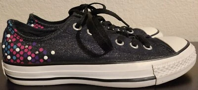 Converse All Star Chuck Taylor Negro con Puntos Multicolor USADO con Caja Original  Foto 1 de 4