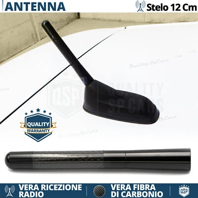 Antenna Corta 12cm Fibra Carbonio PER Suzuki Vitara-Gran VERO Segnale RADIO - Immagine 1 di 4