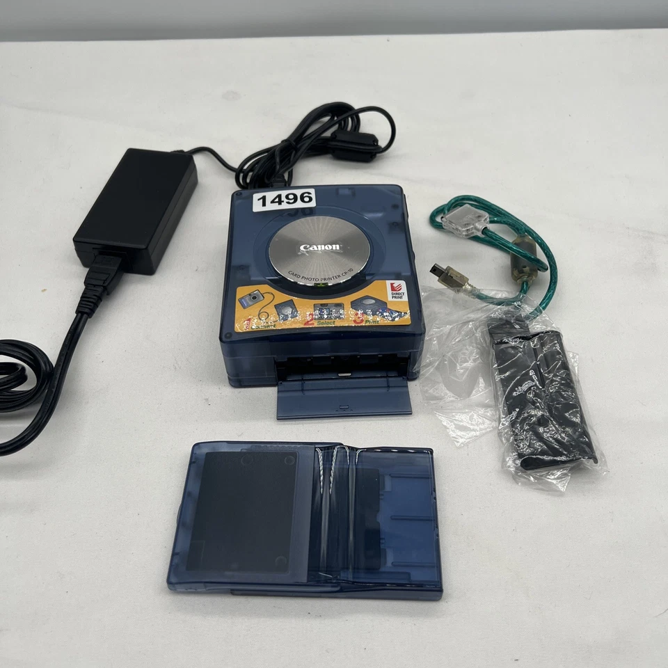 Canon CP10 Card Photo Printer with HC 36IP Paper  Compact Tested With Cord - Image 1 of 4
