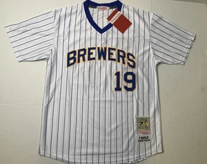 Mitchell & Ness Cooperstown Robin Yount 1982 Brewers Jersey L - Picture 1 of 10