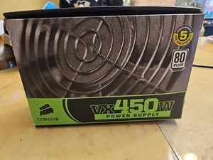 CORSAIR CMPSU-450VX 450 W ATX12V V2.2 80 PLUS Active PFC Compat w/ i7 NEW - Picture 1 of 6