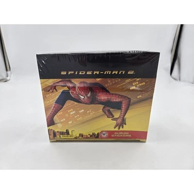 Spider-Man 2 Movie Panini 2004 sticker Box 48 packs Sealed 10 stickers per pack Foto 1 de 2