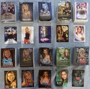 Buffy the Vampire Slayer Trading Card Base Sets mit Wrappern (10) + 10 Promo Karten - Bild 1 von 21