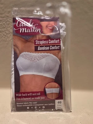 Sujetador cómodo sin tirantes Carole Martin sin aros - Estilo 7260 - Talla 40 Foto 1 de 2