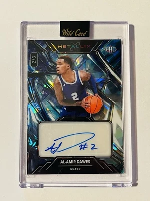 2023/24 AL - AMIR DAWES 2/3 AUTO Wild Card Metallix Blue Auto Glass - Image 1 of 2