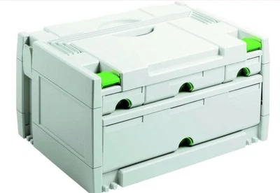 Festool 491522 4 Drawer Sortainer Stacking case System Box DIY gray - Image 1 of 3