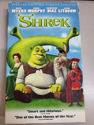 SHREK  VHS 2001 Special Edition Videocassette with over size box  Used - Image 1 of 3