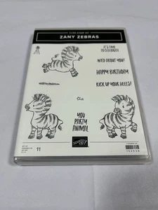 Stampin' Up! "Zany Zebras" Cling Stamp Set Pre-Owned - Picture 1 of 4