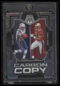 2024 Panini Mosaic #CC-10 Randy Moss / Terrell Owens Carbon Copy Silver - Imagen 1 de 2