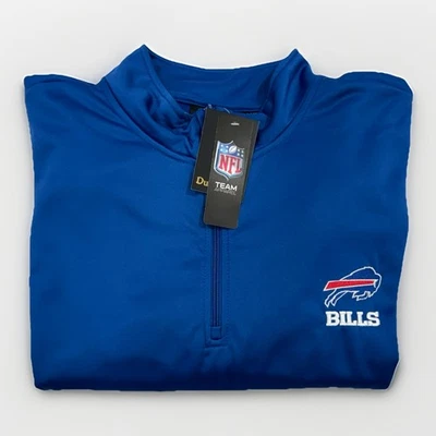 Sudadera Pullover Buffalo Bills 1/4 Cremallera Para Hombre 4XL Calce Suelto Ropa del Equipo NFL Foto 1 de 4