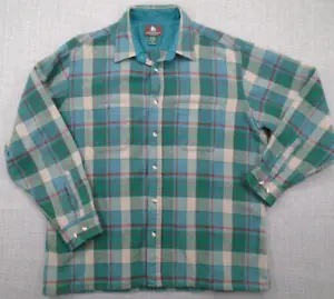 Vintage VTG Flannel Plaid Jacket High Sierra Mervyns XL 85% Wool Button up Shirt - Picture 1 of 16