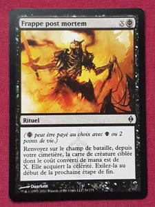 Magic The Gathering FRANCÉS NUEVO PHYREXIA POST MORTEM LUNGE tarjeta negra Magic The Gathering - Imagen 1 de 2