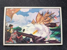 1954 Bowman US Navy Victories Card # 43 United States vs. Macedonian (VG/EX)