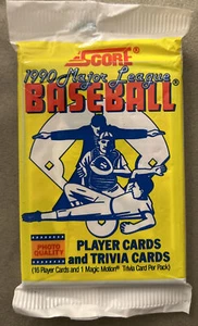 1990 Score Pack Chet Lemon Tigers (Top) Eric Anthony Rookie RC Astros (Back) - Picture 1 of 3