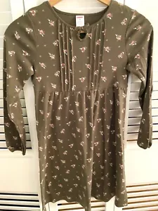 Gymboree Cotton Floral L/S Boho Dress Brown Pink NWOT Primrose Line 2006 - Picture 1 of 7