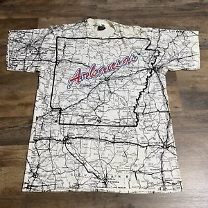 Camiseta De Colección Ilimitada Estado de Arkansas Estampada TODA POR TODAS PARTES Para Hombres Talla XL AOP Camiseta - Imagen 1 de 19
