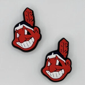 Dijes de zapatos de cocodrilo del equipo de béisbol de los Indios de Cleveland de MLB - 2 piezas - Imagen 1 de 1