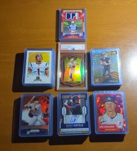 HUGE MIXED SPORTS CARD LOT AUTOS RELICS ROOKIES STARS SER# 400+ CARDS MLB NFL 33