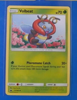 Volbeat 17/168, Minior 83/168, 2x Bellsprout 1/168 Pokemon SM Celestial Storm NM - Image 1 of 3