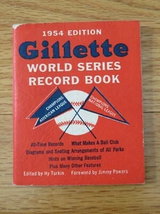 Vintage 1954 Gillette WORLD SERIES RECORD BOOK 1953 NEW YORK YANKEES Champions - Picture 1 of 5