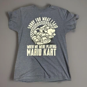 T-Shirt Herren Größe M Mario Kart Marke Nintendo Blau Kurzarm " - Bild 1 von 3