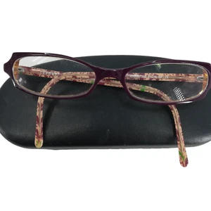 Lafont Issy & LA Ariane Eyeglass Frames Purple Rectangle Small 702 51-15-137 - Picture 1 of 9