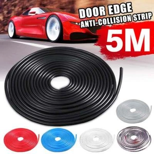 16ft 5m Universal Car Door Edge Guard Scratch Rubber Sealing Molding Trim Strip - Picture 1 of 13
