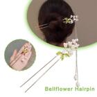1X Bell Orchid Flower Hairpin Korean Style Hair Fork NW Retro Stick Female B1D9