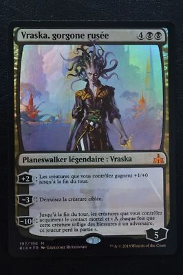 Magic The Gathering MTG VRASKA, SCHEMING GORGON FOIL FRENCH Rivals of Ixalan NM - Image 1 of 2