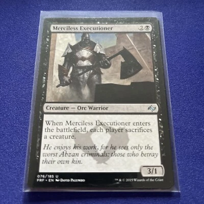 Magic the Gathering Merciless Executioner Fate Reforged MTG Free Shipping! - Image 1 of 2