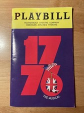 1776 Sep 2022 Broadway Playbill! CRYSTAL LUCAS PERRY Carolee Carmello! BCEFA