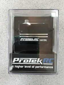 Servo sans balais étiquette noire ProTek RC 160TBL profil bas couple élevé flambant neuf !! - Photo 1 sur 3