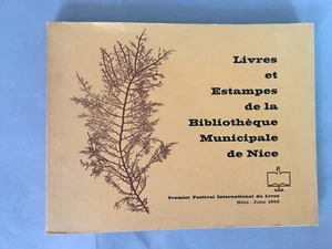 livres et estampes de la bibliotheque Municipale de NICE. 1er festival 1969 - Imagen 1 de 7