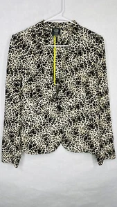 Vince Camuto Blazer Women Size 8 Leopard Animal Print - Picture 1 of 13
