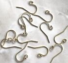 (1 Pair) Ball End Ear Wire 14ct Yellow Gold Filled Earring Hooks Interchangeable