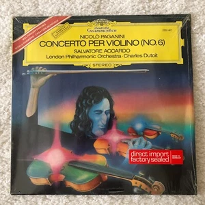 DG 2530 467 PAGANINI Violin Concerto No. 6 SALVATORE ACCARDO ( SEALED ) SAMPLE - Picture 1 of 3