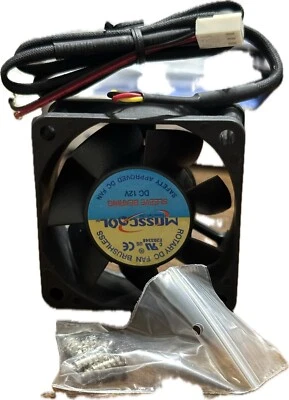 Lot of 2 MASSCOOL FD06025S1M3/4 60mm Cooling Fan 60 x 60 x 25mm - Image 1 of 2