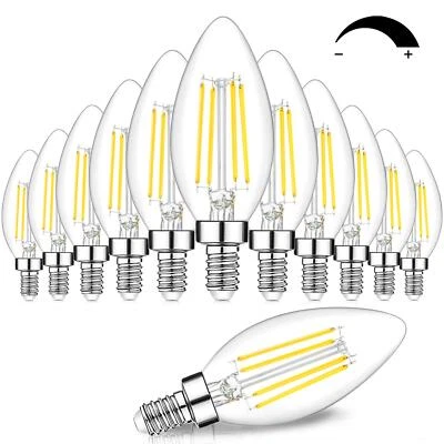 	12pack Dimmable E12 Led Candelabra Bulbs 60w Equivalent 5000k Daylight White... - Image 1 of 4