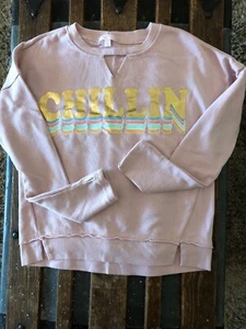 Soft Pink Sweatshirt Girls Sz. 8 - Picture 1 of 4