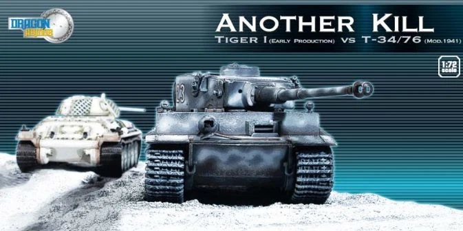 Dragon Tiger 1 vs T-34/76 Tank Another Kill Diorama 1/72 60222 Armor