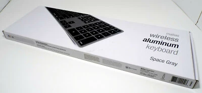 Matias Wireless (bluetooth) Aluminum Gray Keyboard  for Mac or Windows - Image 1 of 4