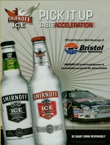 2006 Smirnoff Ice Triple Black Acceleration Bristol Speedway Vintage Print Ad - Picture 1 of 1