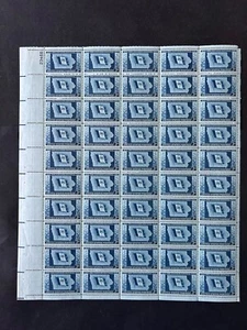 #948,  3 cent,  IOWA STATEHOOD  CENTENNIAL,  1946,   Sheet of 50,  Mint NH-OG - Picture 1 of 2