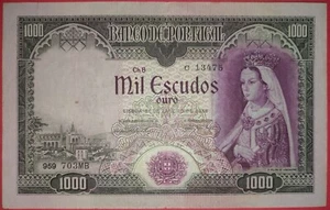 Portugal 1000 escudos 1956 VF - Picture 1 of 2