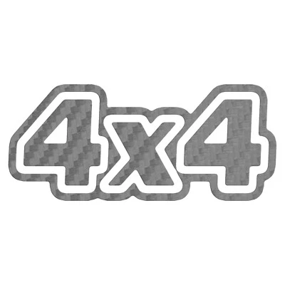 4x4 Sticker - 4x4 Carbon Fibe Decal - Image 1 of 3