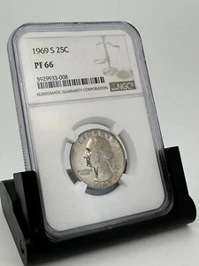 1969-S 25C PROOF66 Washington Quarter - Picture 1 of 4