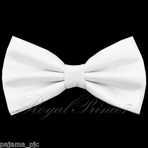 Clásico Nuevo Blanco Para Hombre Pajarita Pre-atada Pajarita Boda Fiesta Baile de graduación - Imagen 1 de 1